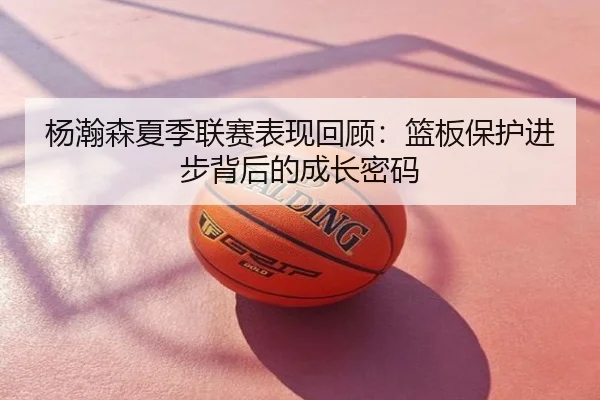 杨瀚森夏季联赛表现回顾：篮板保护进步背后的成长密码